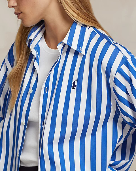 Relaxed Fit Striped Cotton Shirt | Ralph Lauren (UK)