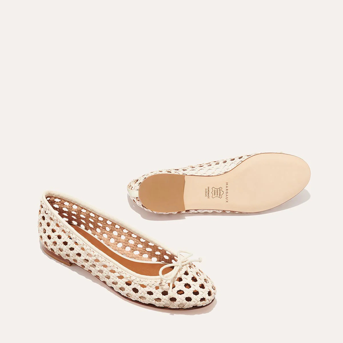 The Demi - Ecru Woven Leather | Margaux