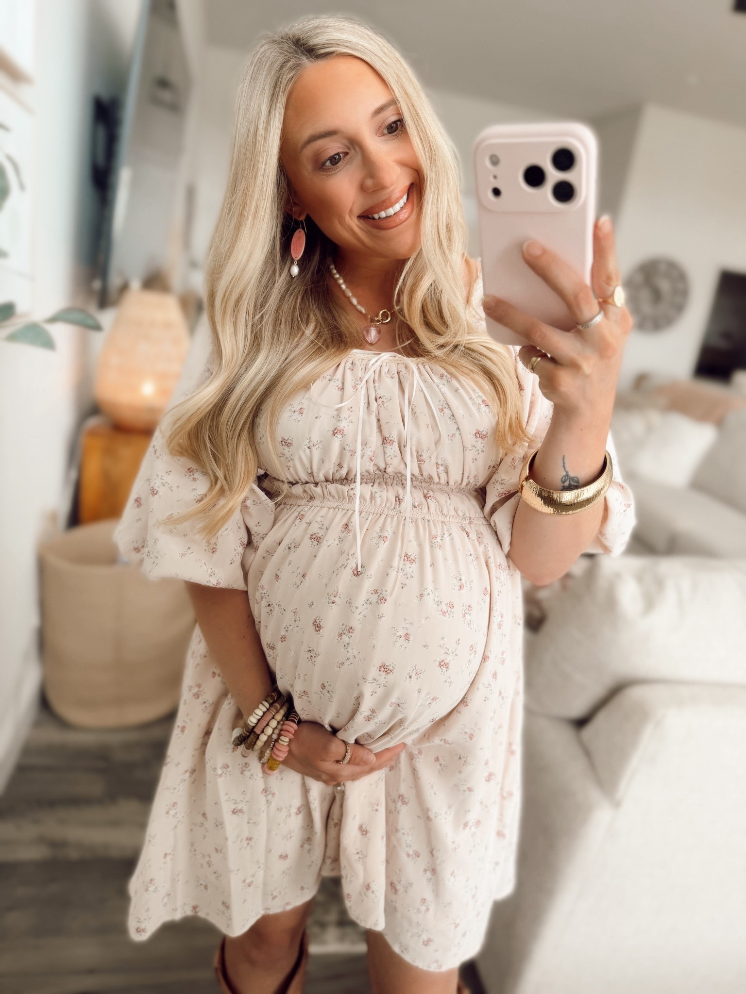 the perfect spring and summer midi dress ahhh I’m obsessed - this is perfect for my girl moms 🌸🌷 would make a great spring or summer babyshower outfit for the girlies! I’m In a size small! 

Another dress that can be dressed up or down - throw on a strappy sandal, sneaker, cowgirl boot, even a slight wedge for date night, and you are good to go! 

Maternity dresses, bump, friendly spring dresses, bump, friendly, summer outfits, maternity style, pregnancy style

#LTKootd #LTKmomlife #LTKBump