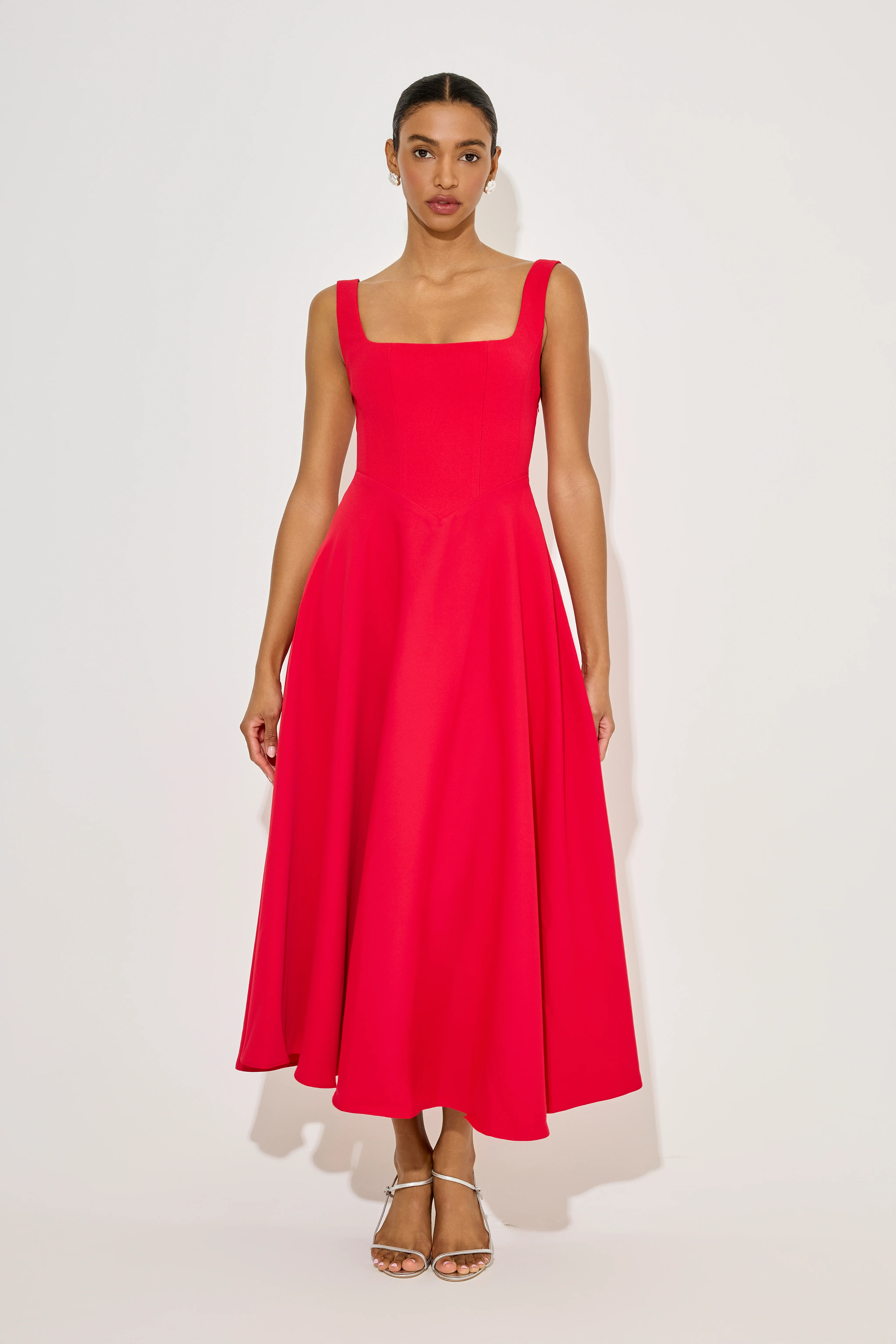 Square Neck Midi Dress | Odd Muse