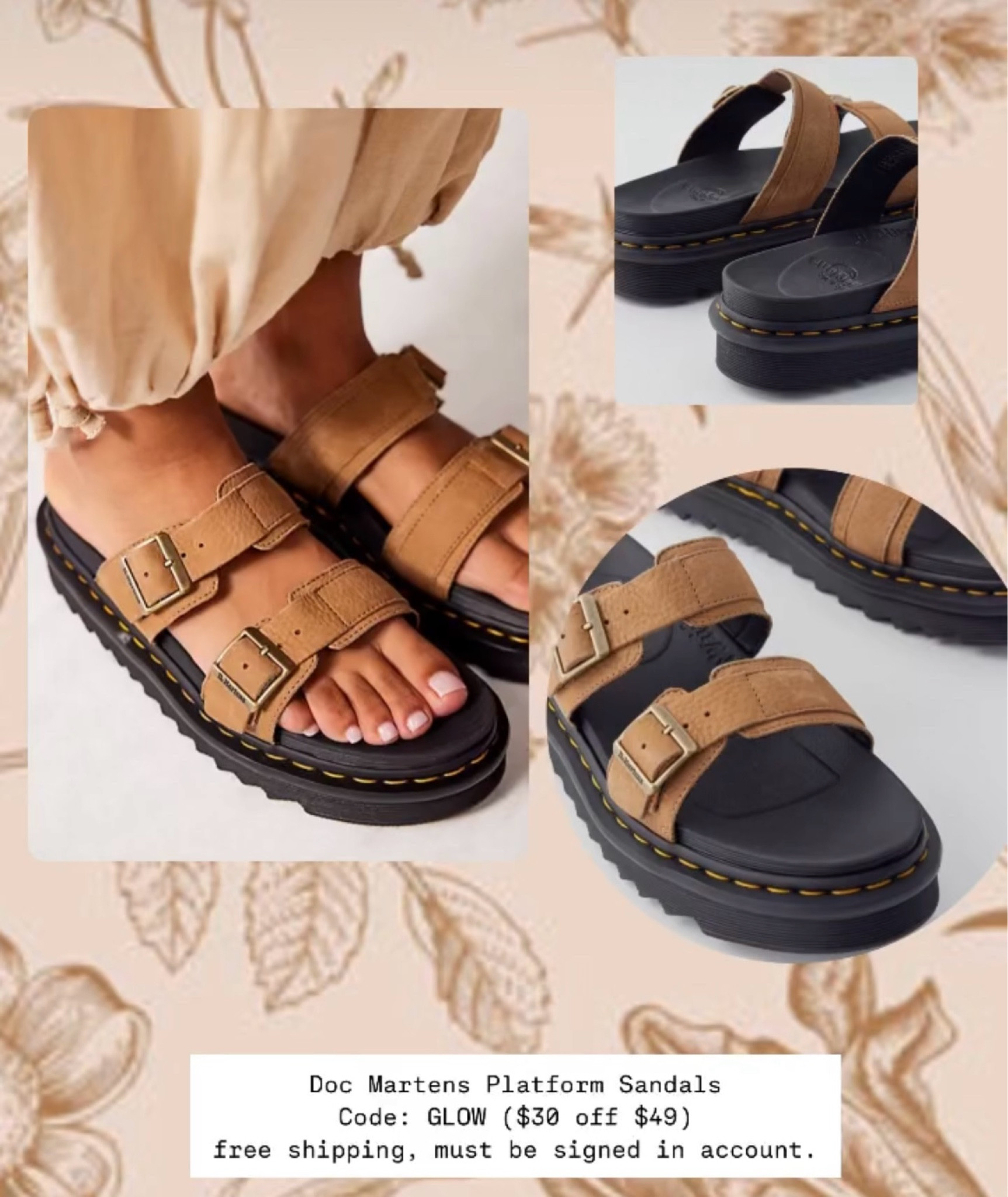 Best Price I have seen for these Doc Martens Platform Sandals

Code: GLOW ($30 off $49), free shipping, must be signed in account! This is last day for this deal!

I paid $43 for mine i had a $5 reward & used another 13% off GCX electronic giftcard!

#LTKSaleAlert #LTKGiftGuide #LTKFindsUnder50
