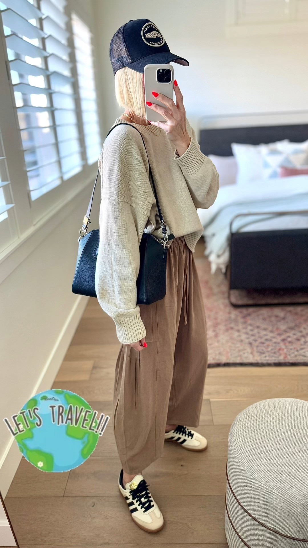 Comfy, cool & carry-on approved 🧳✨
This is the travel outfit I’ll be reaching for every time — the softest medium-weight sweater from @onequince (TTS, size M) paired with these flowy Amazon pants (also wearing a medium, TTS).
Style meets function and I’m not mad about it 🫶🏼
#quincepartner #AmazonFinds #LTKtravel #LTKunder50 #AirportOutfit #EffortlessStyle #LTKfitCheck #comfychic #LTKSeasonal

#LTKOver40 #LTKFindsUnder50 #LTKTravel