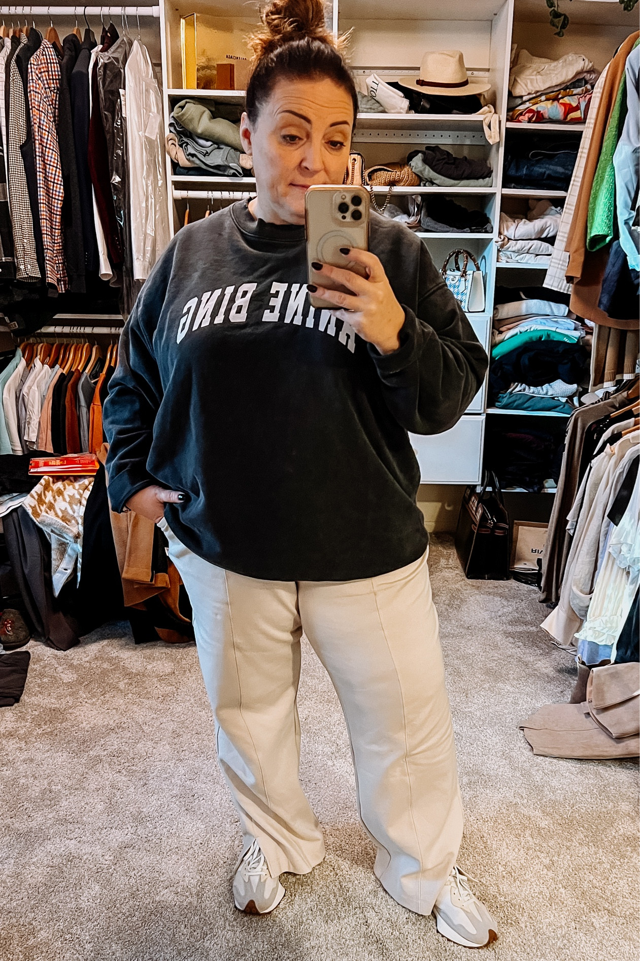 Loving this oversized sweatshirt from Anine Bing. Wear it casual or dress it up with a pair of trousers!

#LTKSeasonal #LTKplussize #LTKover40