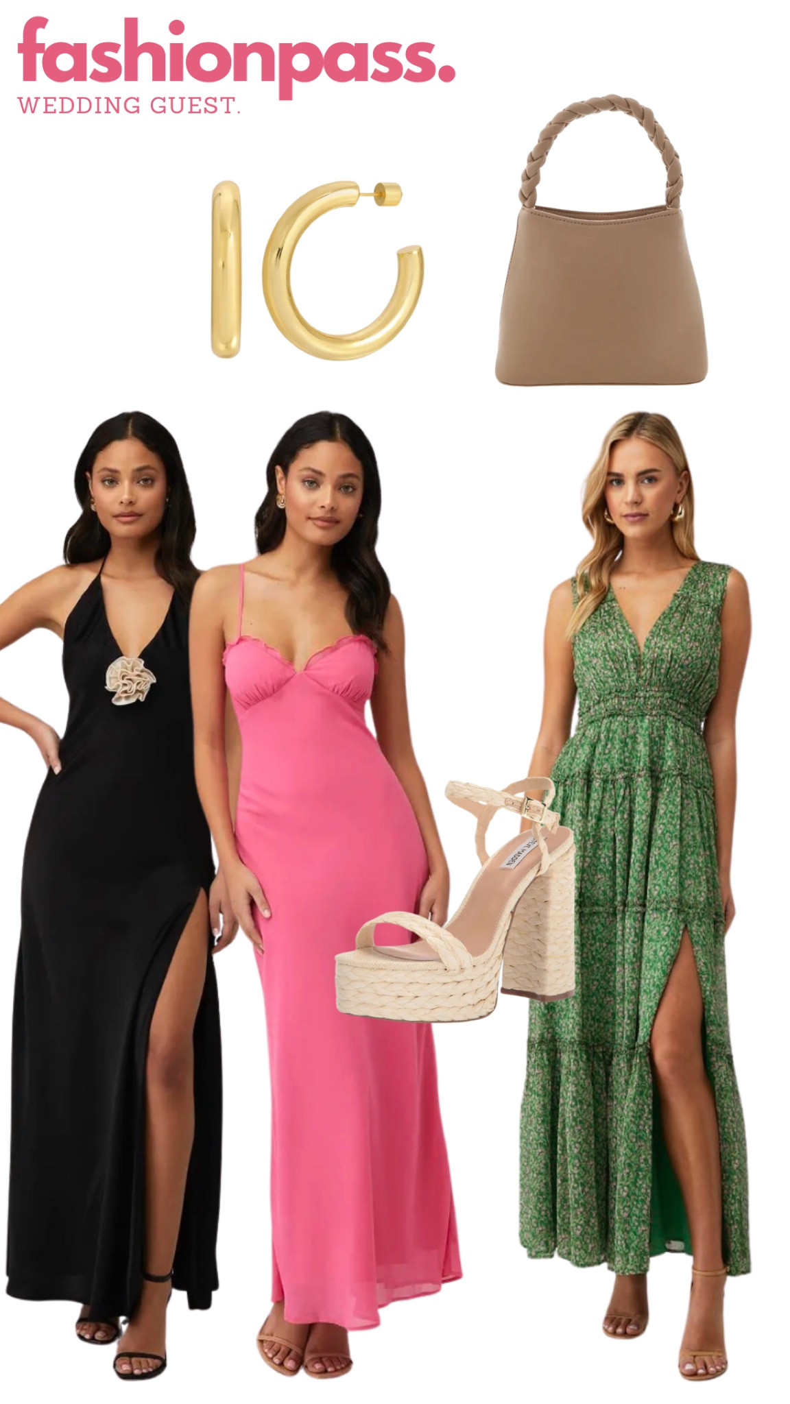 Fashionpass, wedding guest, dress, hoop earrings 

#LTKparties #LTKSeasonal #LTKwedding