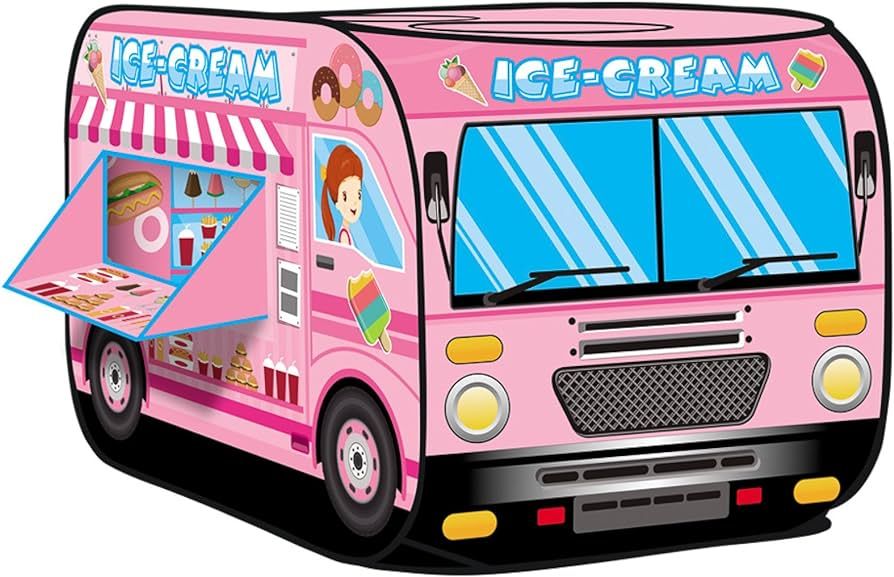 Kiddie Play Ice Cream Truck Pop Up Kids Play Tent for Boys & Girls Indoor Outdoor Toy | Amazon (US)