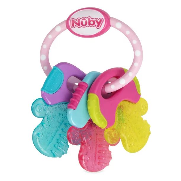 Nuby Ice Gel Keys Teether Pink | Walmart (US)