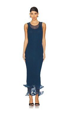 SIMKHAI Daniella Sleeveless Midi Dress in Celestial from Revolve.com | Revolve Clothing (Global)
