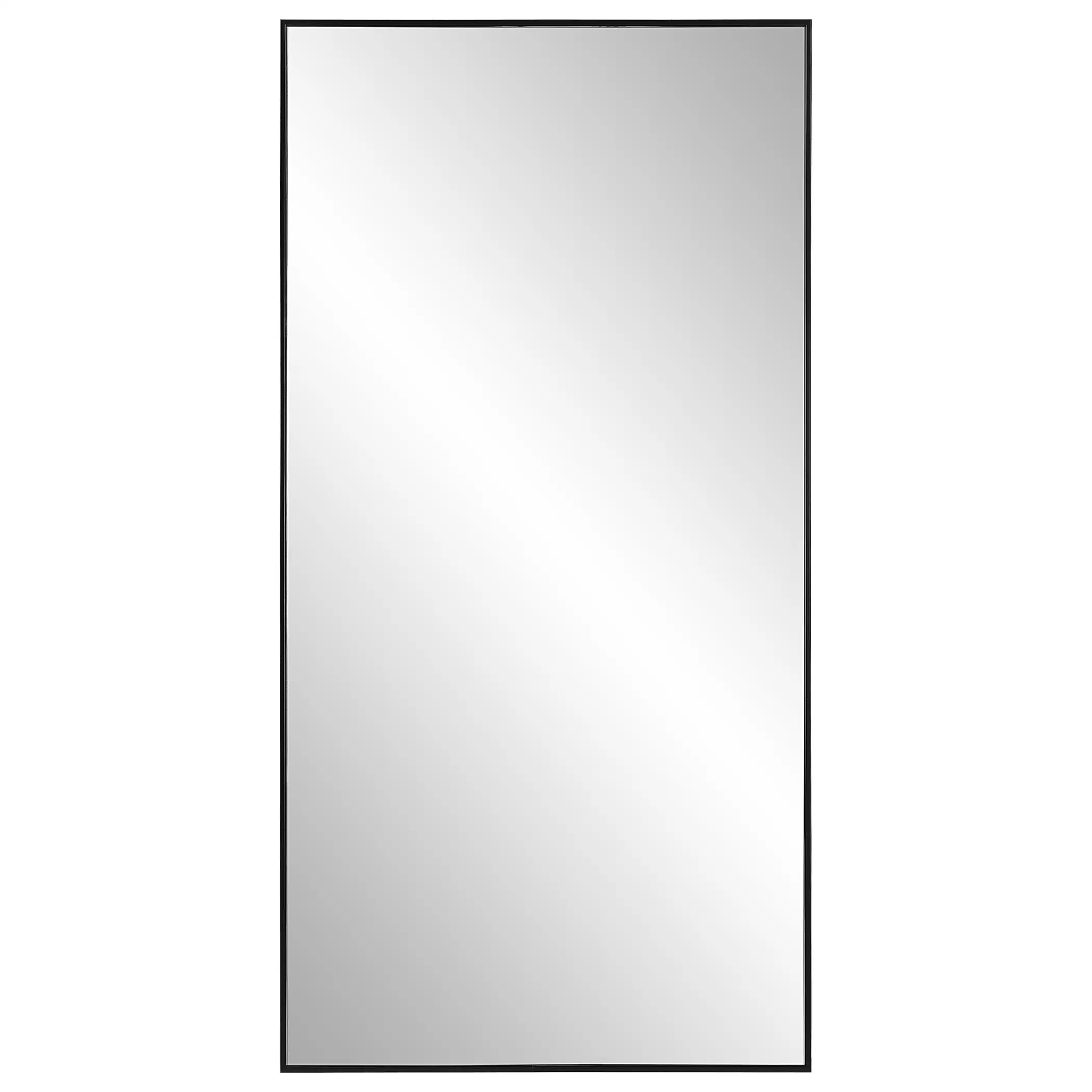 Global Direct 20-in x 40-in Black Framed Wall Mirror | Lowe's