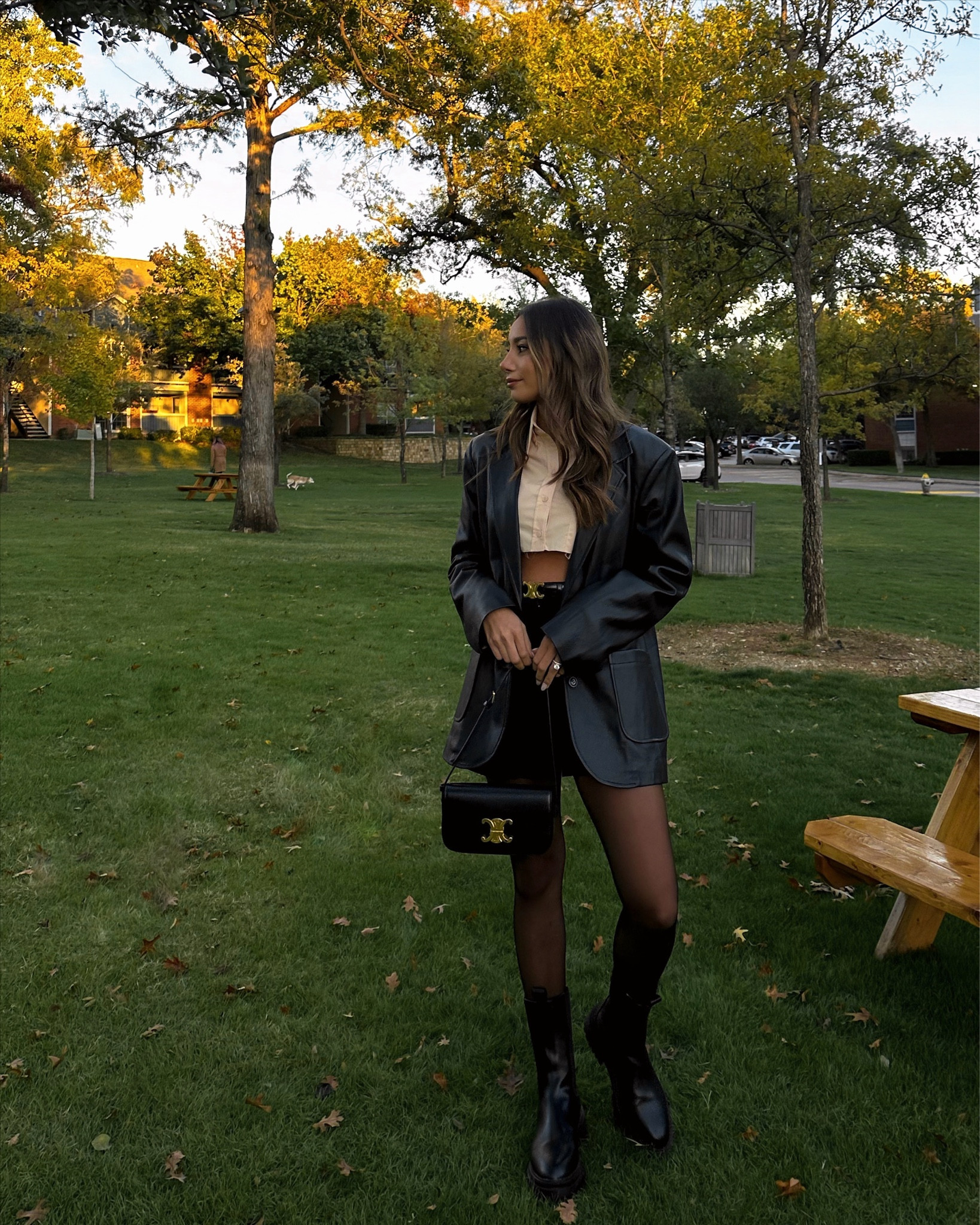 Faux leather Anthropology blazer, revolve crop button down, Princess Polly boots under $100 

Fall style, street style, fall outfit inspiration 

#LTKstyletip #LTKSeasonal #LTKHoliday