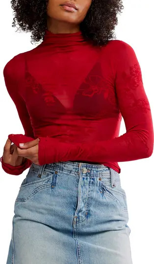You Decide Lace Mesh Top | Nordstrom