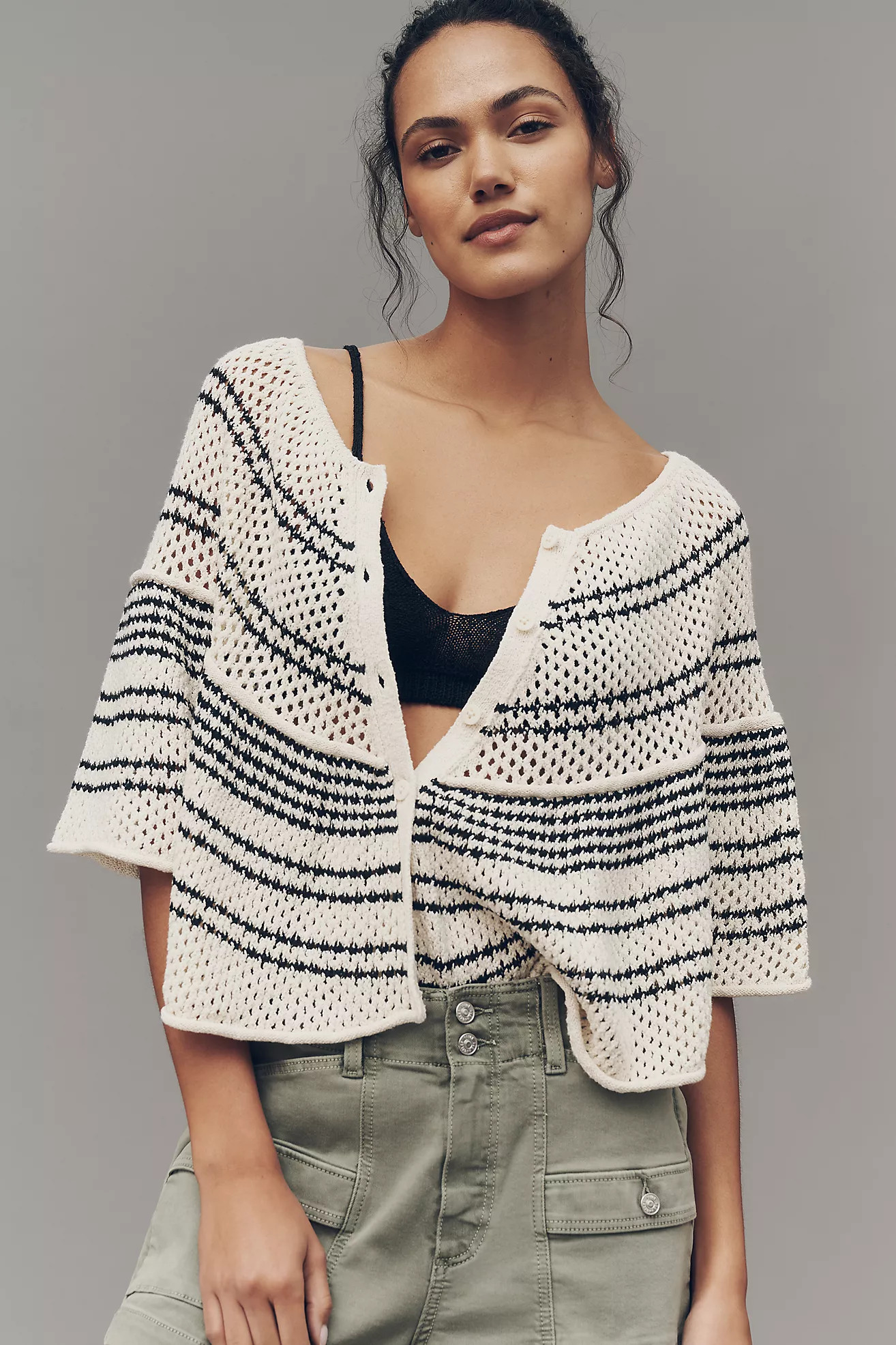 Maeve Crochet Cardigan Cape | Anthropologie (US)