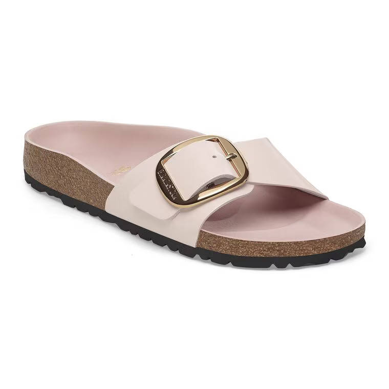 Madrid Big Buckle Natural Leather Patent High Shine Black | BIRKENSTOCK | Birkenstock USA
