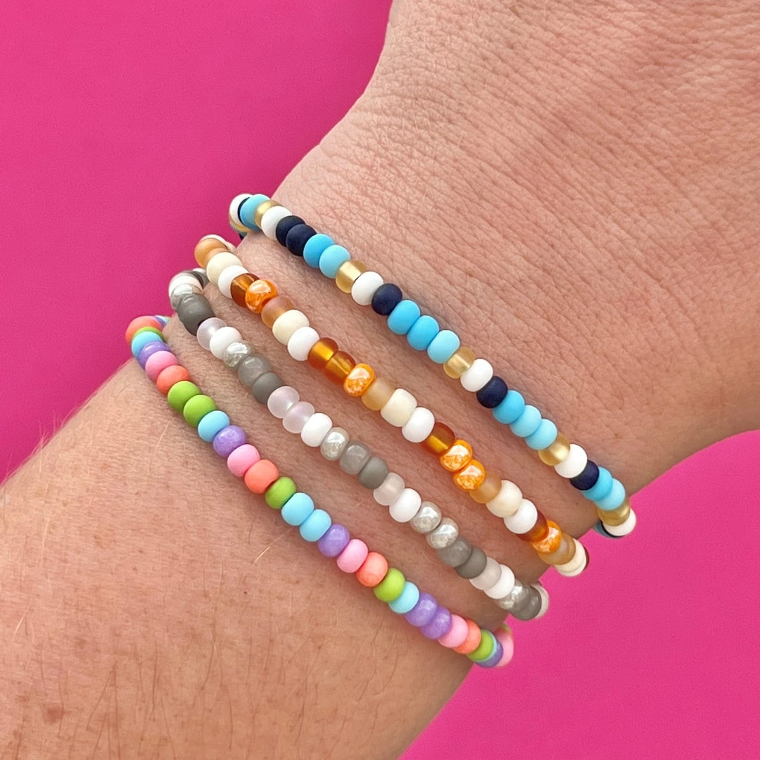 Bluey Bingo Muffin Grannies All Seed Beaded Bracelets | Etsy (US)