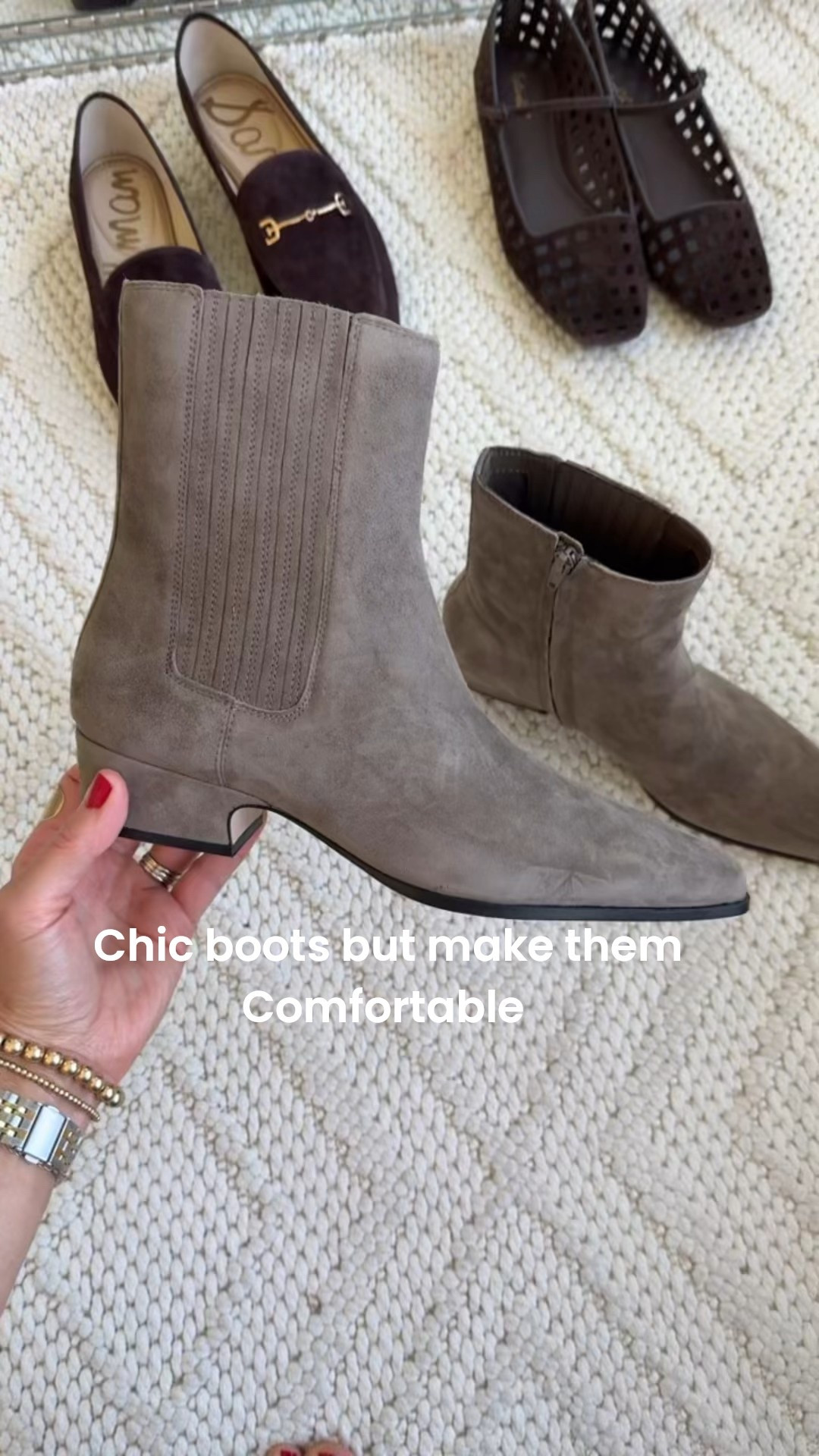 Chic and comfortable boots for the fall. These fit true to size and are the perfect low heel option boot that you can wear for every day or an easy dressier option.

#LTKOver40 #LTKWorkwear #LTKStyleTip