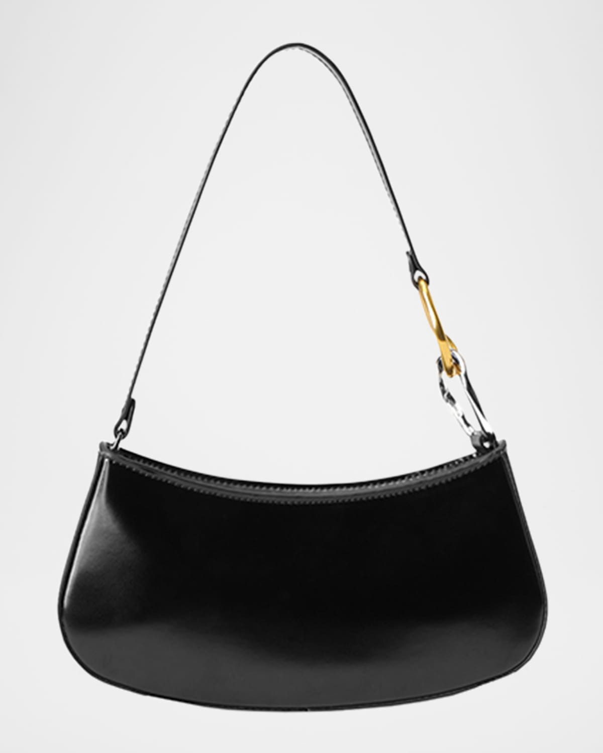 Ollie Zip Leather Shoulder Bag | Neiman Marcus