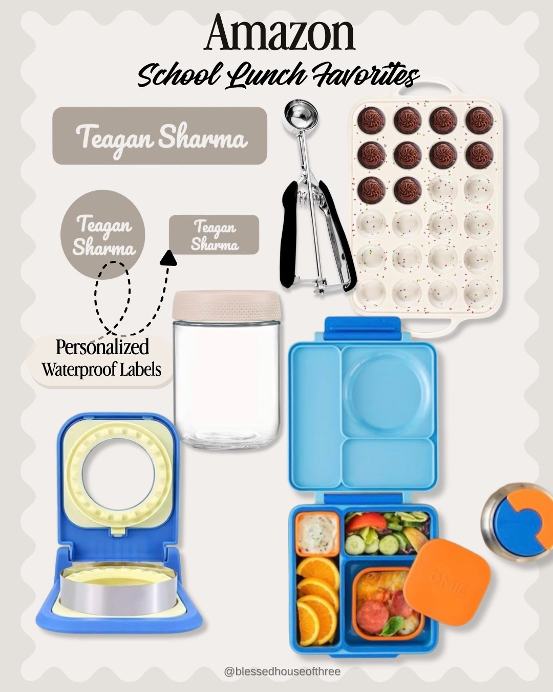 Amazon lunchbox favorites that make busy school mornings a little easier! From personalized name labels for keeping track of school gear to bento lunch boxes, food containers and a few fun kitchen finds, these are practical Amazon finds I love for packing lunches, snacks and treats.

Perfect for school lunch prep, after-school snacks and everyday meal prep for kids. Save this one for easy school lunch ideas and Amazon lunchbox essentials! 🤎

Amazon finds | school lunch essentials | kids lunchbox ideas | bento lunch box | personalized name labels | lunch containers | school organization | meal prep favorites | Amazon lunch favorites

#LTKmomlife #LTKKids #LTKfoodie