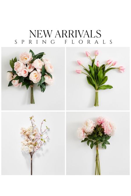 Beautiful faux florals for spring styling 💗 faux cherry blossoms tulips ranunuculua peonies peony fake flowers artificial flowers 

#LTKfindsunder50 #LTKhome #LTKsalealert