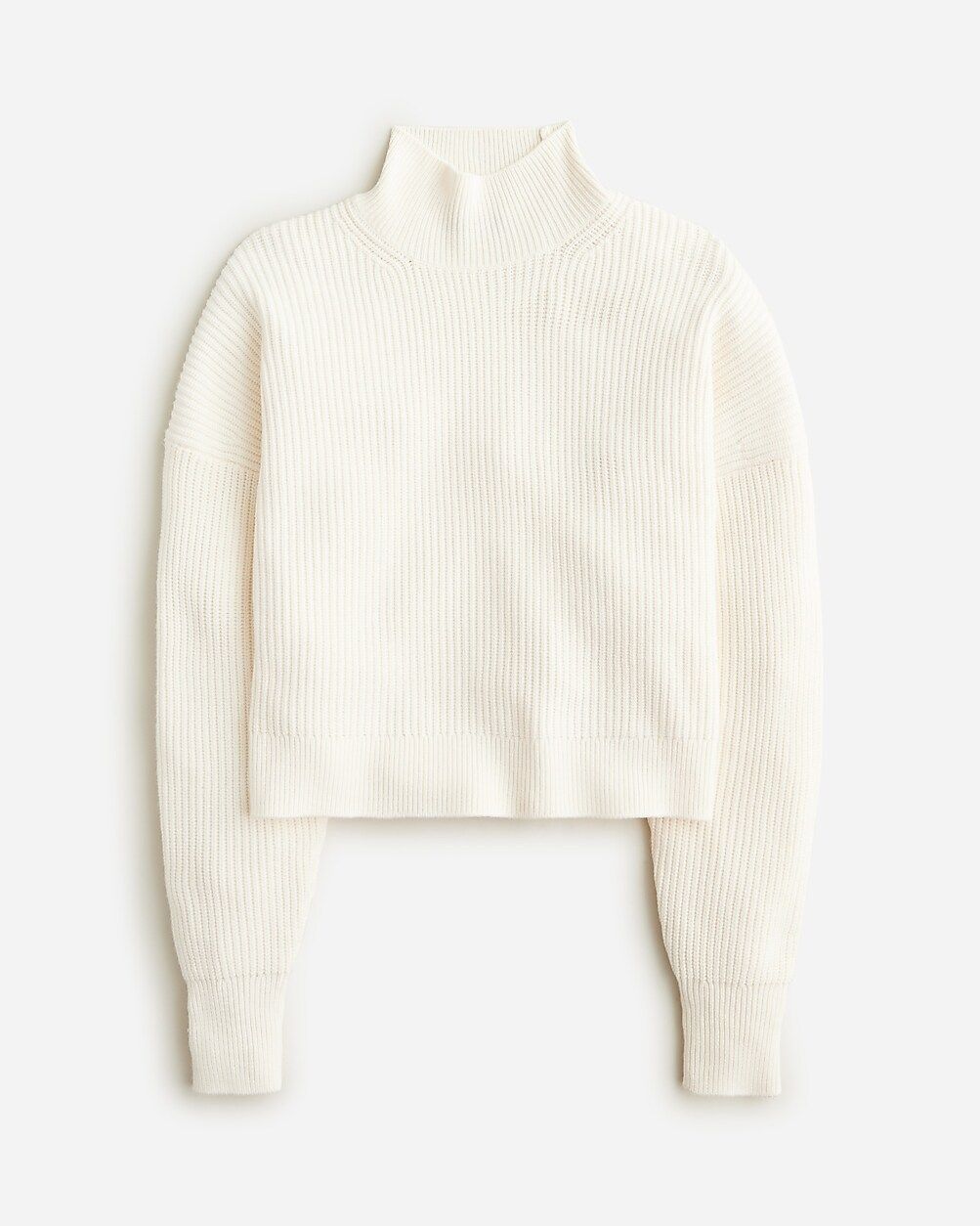 Ribbed turtleneck sweater in stretch yarn | J.Crew US