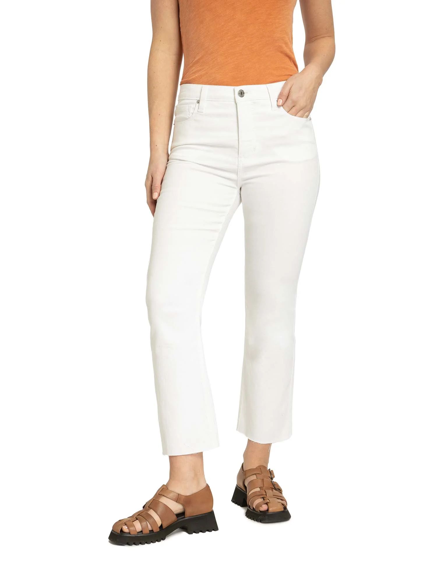 Jordache Women's High Rise Cropped Flare Jean | Walmart (US)