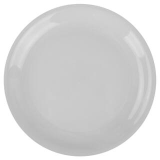 Home Basics 10.5 in. Ceramic Dinner Plate in White-CD01935 - The Home Depot | The Home Depot