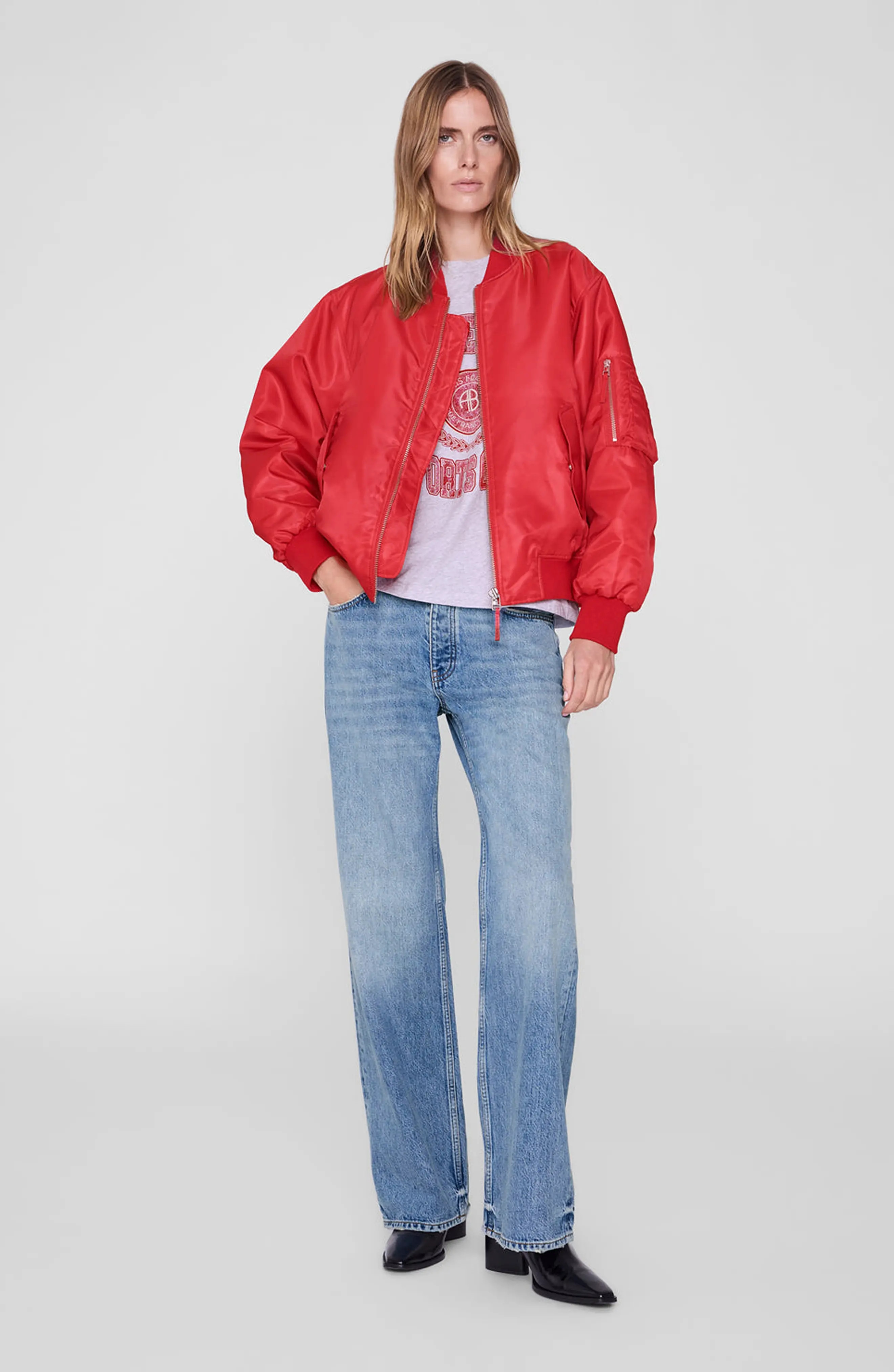 ANINE BING Cade Collegiate Tee (Women) | Nordstrom | Nordstrom