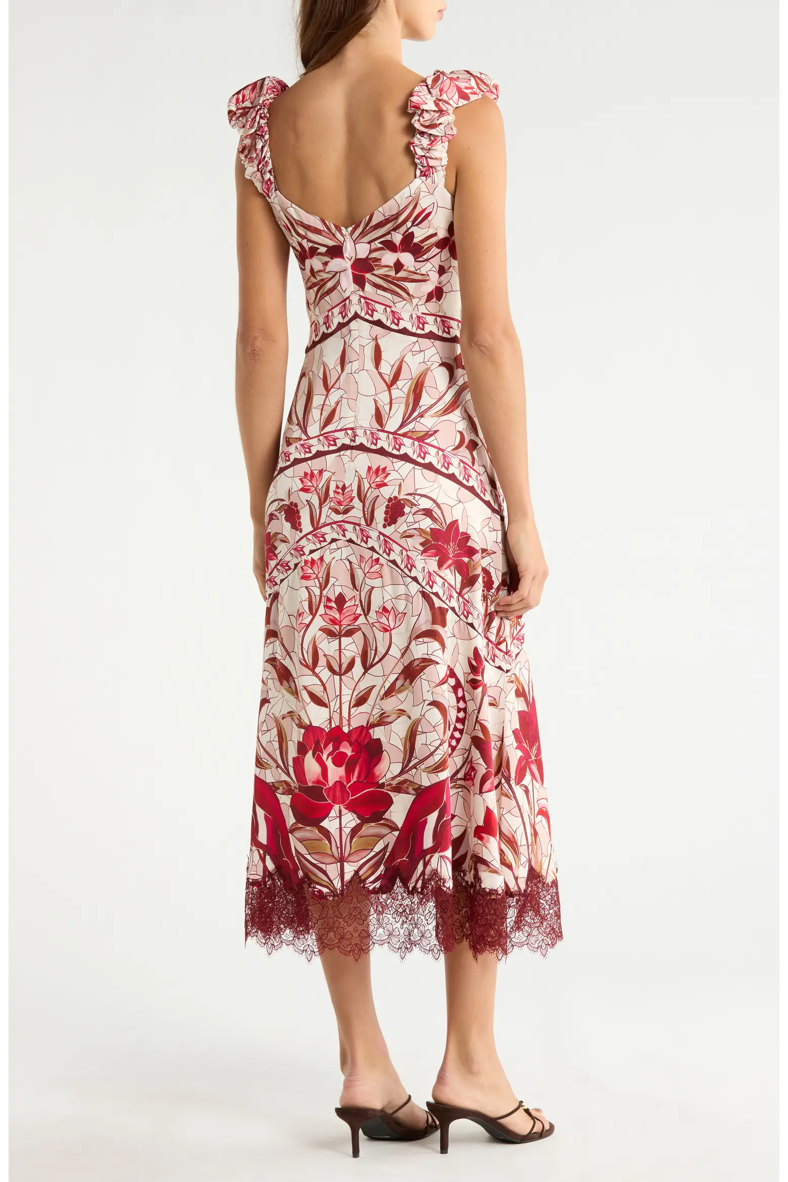 Stained Glass Lace Trim Maxi Dress (Women) | Nordstrom | Nordstrom