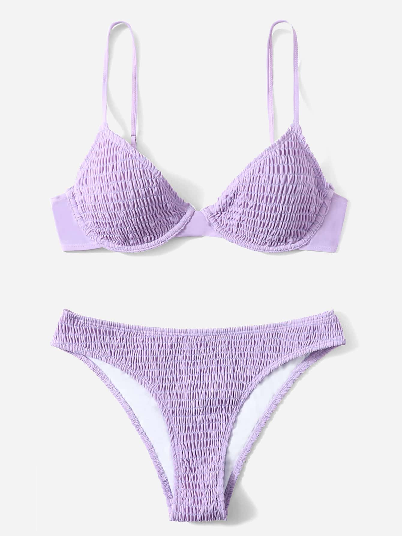 Smocked Underwire Bikini Swimsuit
       
              
              $13.49        
    $12.82
... | SHEIN