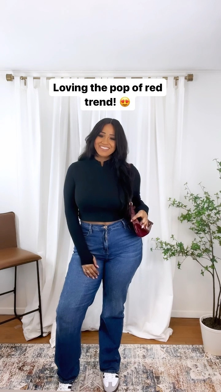 Trendy tops
Fall fashion winter fashion
Affordable fashion 
Midsize fashion 
Plus-size fashion 
Everyday looks
Everyday outfits
Curvy fashion 
Red purse
Fashion Trends 
Samba sneakers
Baggy jeans
Adidas sneakers 

#LTKstyletip #LTKplussize #LTKmidsize