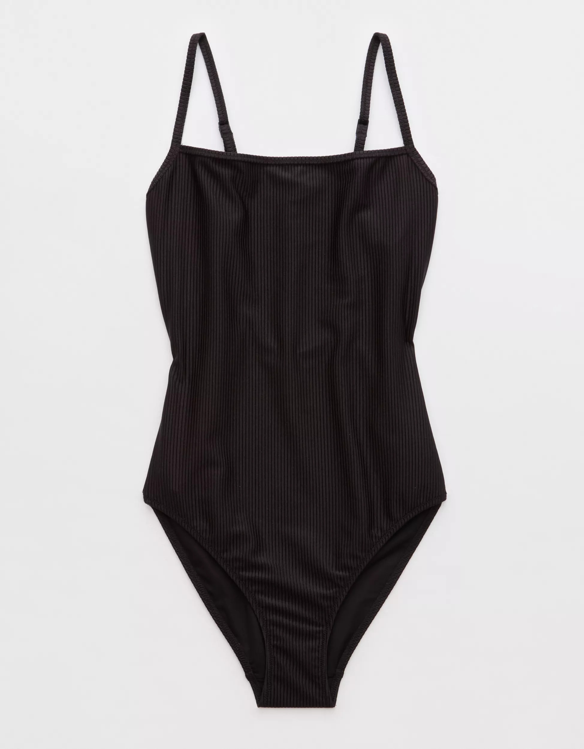 Aerie Shine Rib Scoop One Piece Swimsuit | Aerie
