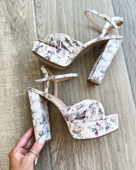 Sale: Platform floral heels..I sz up 1/2 sz for comfort 
Summer shoe trend 
#LTKSeasonal

#LTKwedding #LTKstyletip #LTKFind