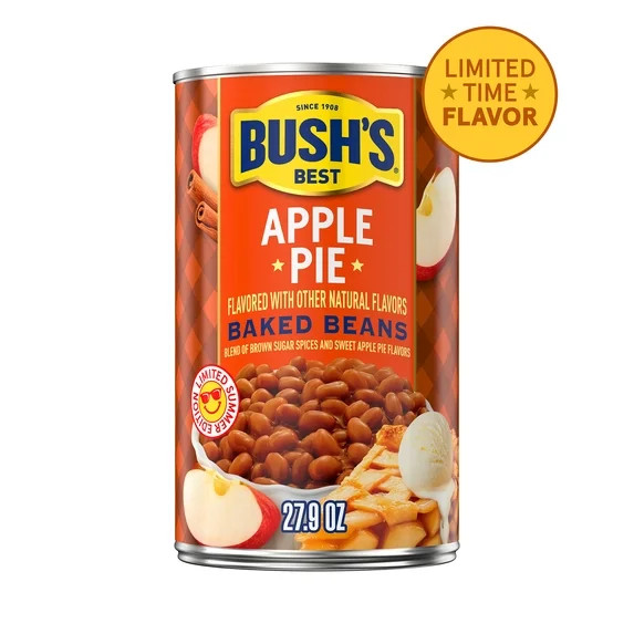 Bush's Apple Pie Flavored Baked Beans, Limited Summer Edition Canned Beans, 27.9 oz Can | Walmart (US)