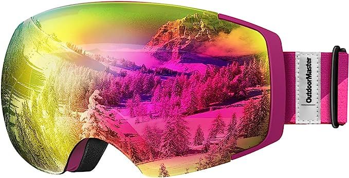 OutdoorMaster Ski Goggles PRO - Frameless, Interchangeable Lens 100% UV400 Protection Snow Goggle... | Amazon (US)