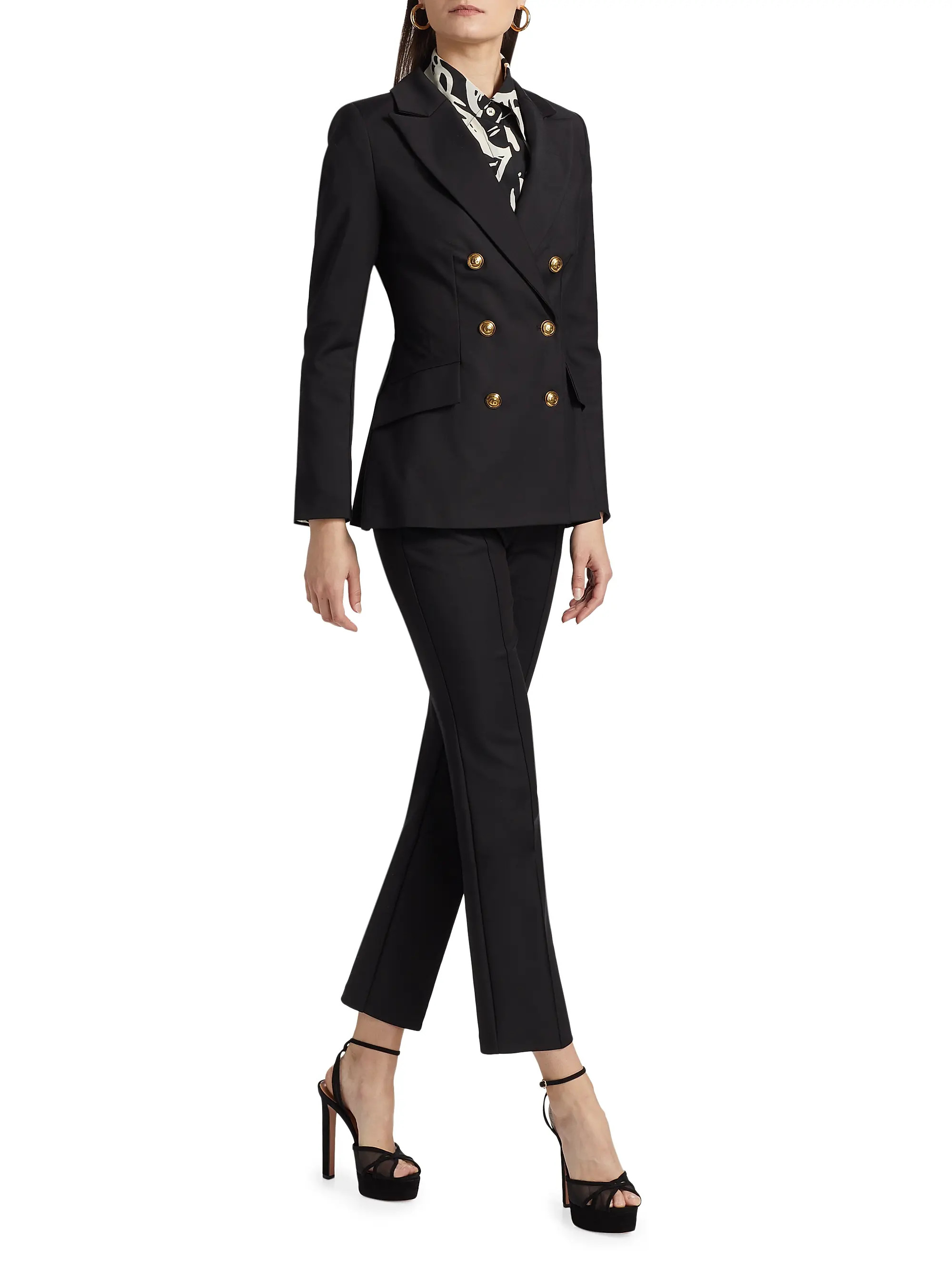 Chiara Boni La Petite Robe Tobehi Double-Breasted Jacket | Saks Fifth Avenue | Saks Fifth Avenue