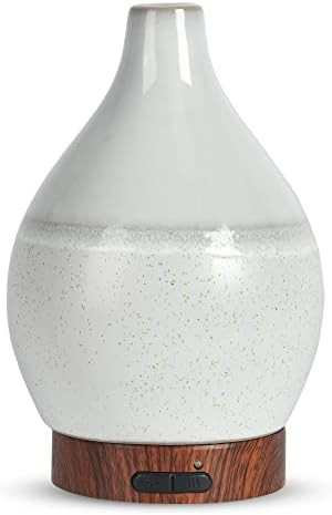 Essential Oil Diffuser, Ceramic Art Aromatherapy Oil Diffuser Ultrasonic Diffuser with Waterless Aut | Amazon (US)