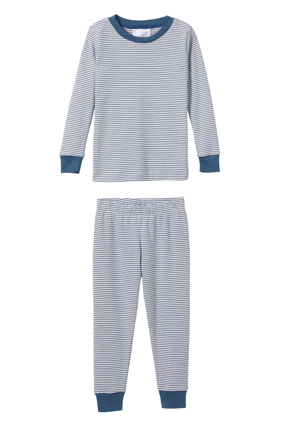 Kids Long-Long Set in Classic Navy | Lake Pajamas