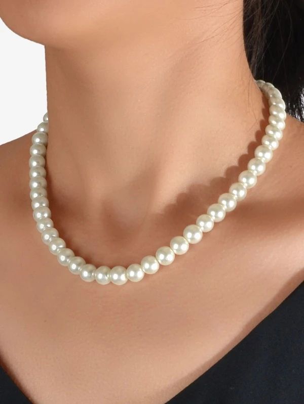 Faux Pearl Beaded Necklace
   
      SKU: swneck18210422882
          
          (1000+ Reviews)
... | SHEIN