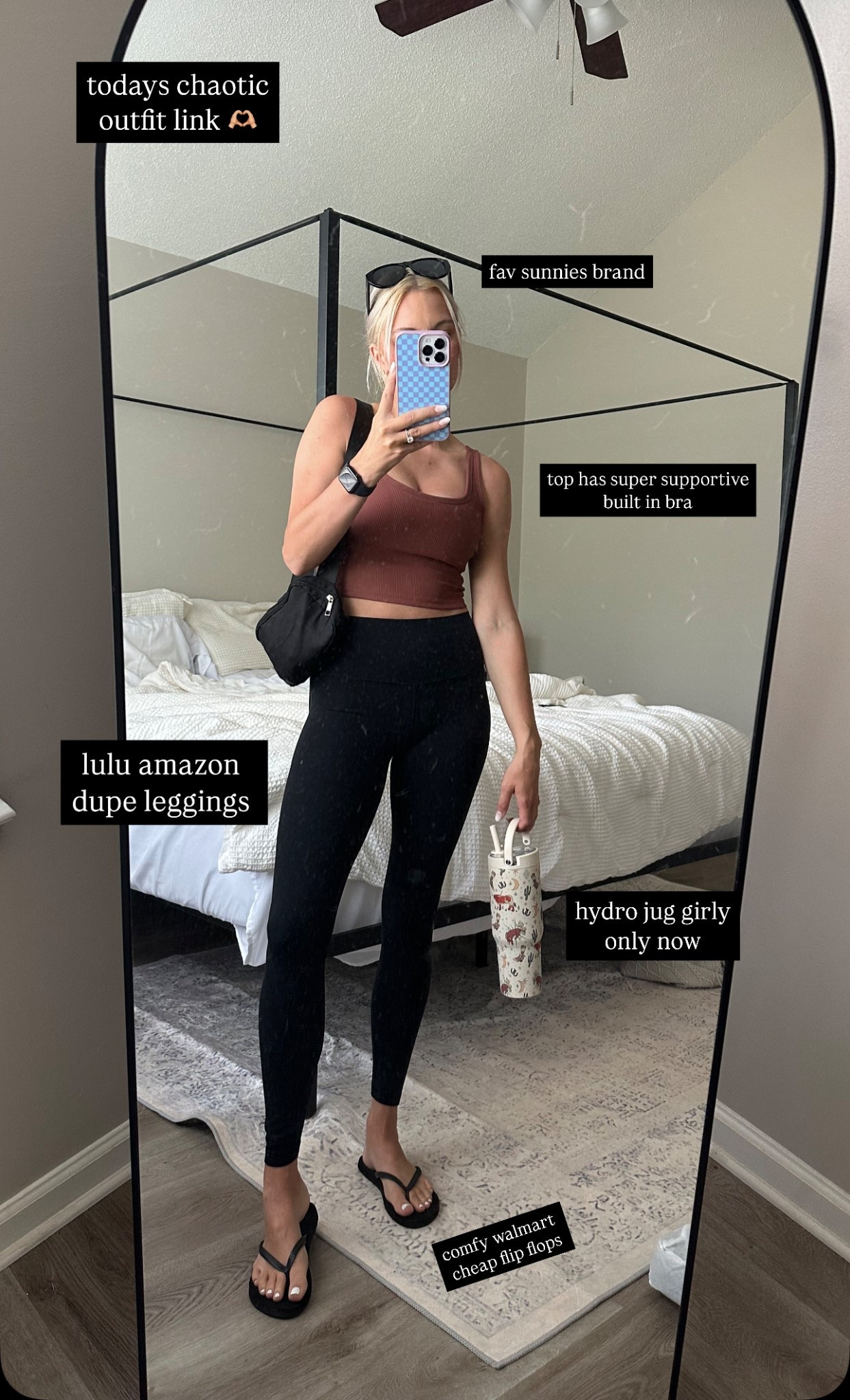 comfy legging outfit for a day full of work and errands!! this top has a super supportive built in bra! 

#LTKFindsUnder50 #LTKActive #LTKTravel