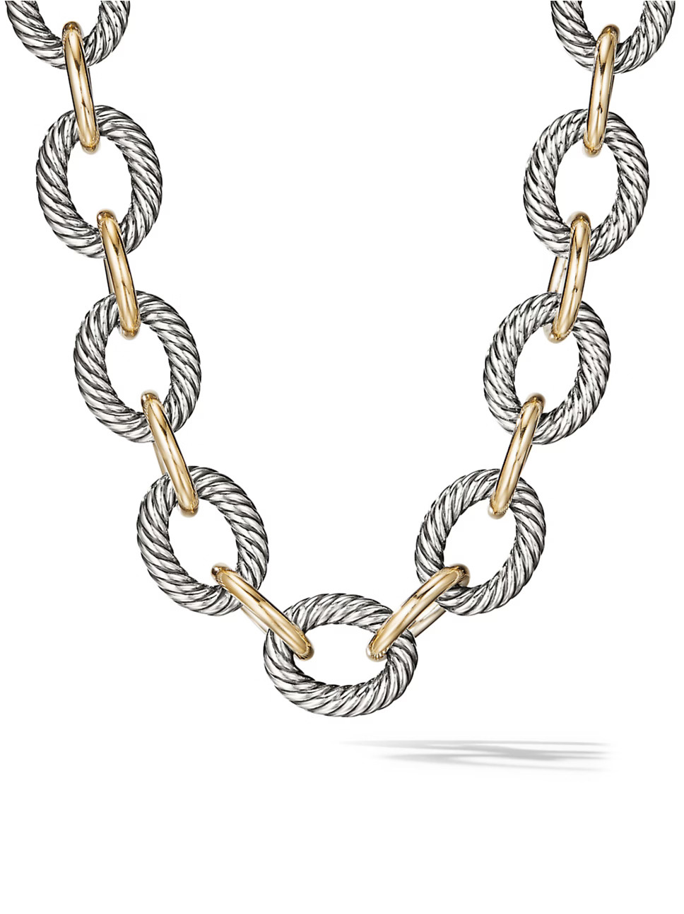 Oval Extra-Large Link Necklace with 18K Yellow Gold | Saks Fifth Avenue