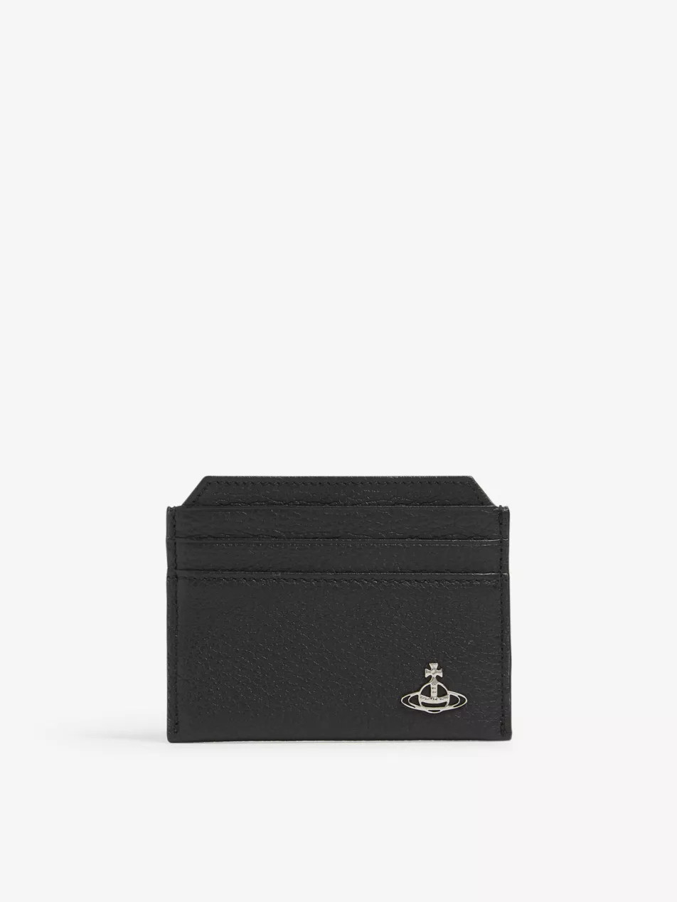 Milano grained leather card holder | Selfridges