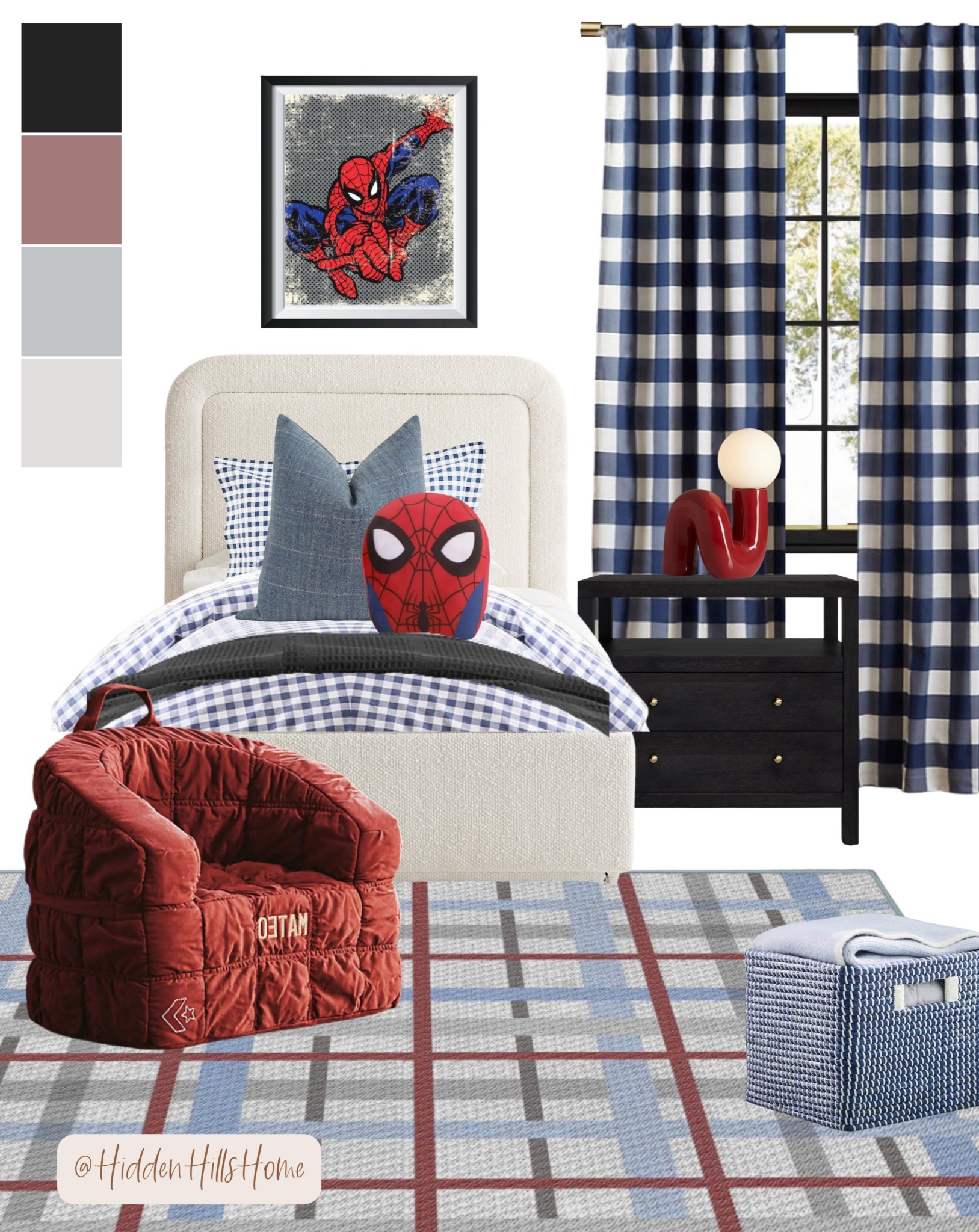 Spider man themed boys room decor, spider-man boys bedroom design, home decor ideas, kids room decor, toddler boys room inspiration, bedding, blue and red boys bedroom 

#LTKKids #LTKHome #LTKSaleAlert