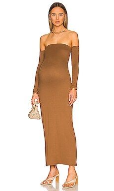 BUMPSUIT The Angelina Dress in Mocha from Revolve.com | Revolve Clothing (Global)