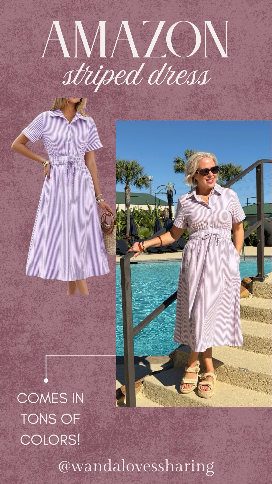 Amazon striped dress! perfect for spring or vacation look! Also very comfy! Size medium  

 #LTKgrwm #LTKootd #LTKSeasonal