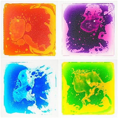 Amazon.com: Art3d Liquid Sensory Floor Decorative Tiles, 11.8"x11.8" Square, Colorful, 4 Tiles : ... | Amazon (US)