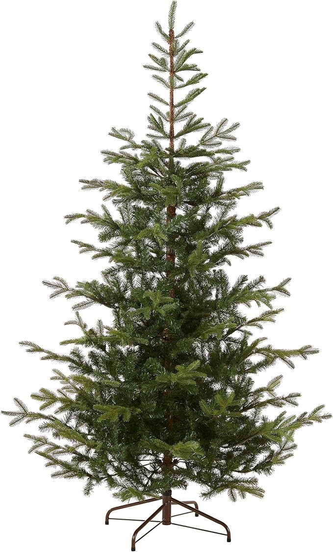 National Tree Company 7.5 ft Unlit Norwegian Spruce Artificial Christmas Tree, 1,325 Tips, Includ... | Amazon (US)