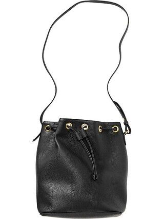 Old Navy Womens Bucket Bags Size One Size - Black jack | Old Navy US