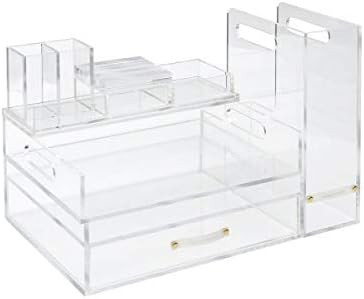 russell+hazel Acrylic Signature Solution Set, Clear and Gold-Toned Hardware, 16" x 13" x 9 | Amazon (US)