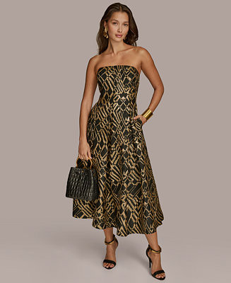 Women's Strapless Straight-Neck Dress | Macy's