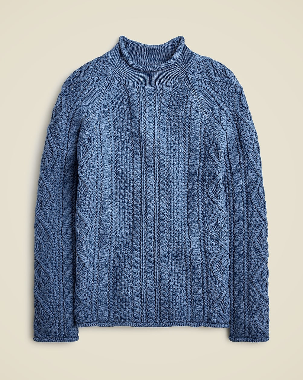 Cotton cable-knit Rollneck™ sweater | J. Crew US