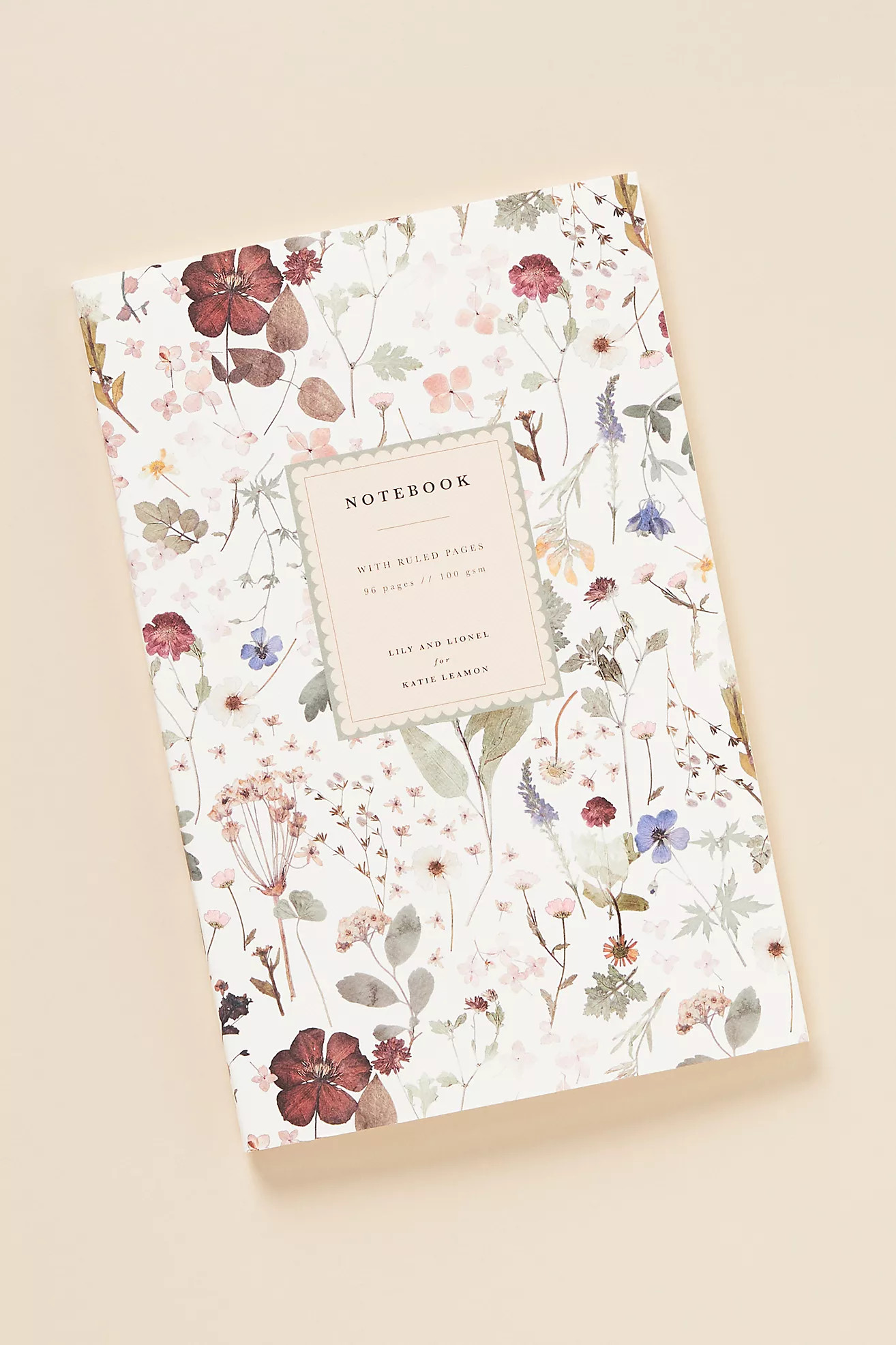 Lined Floral Notebook | Anthropologie (US)