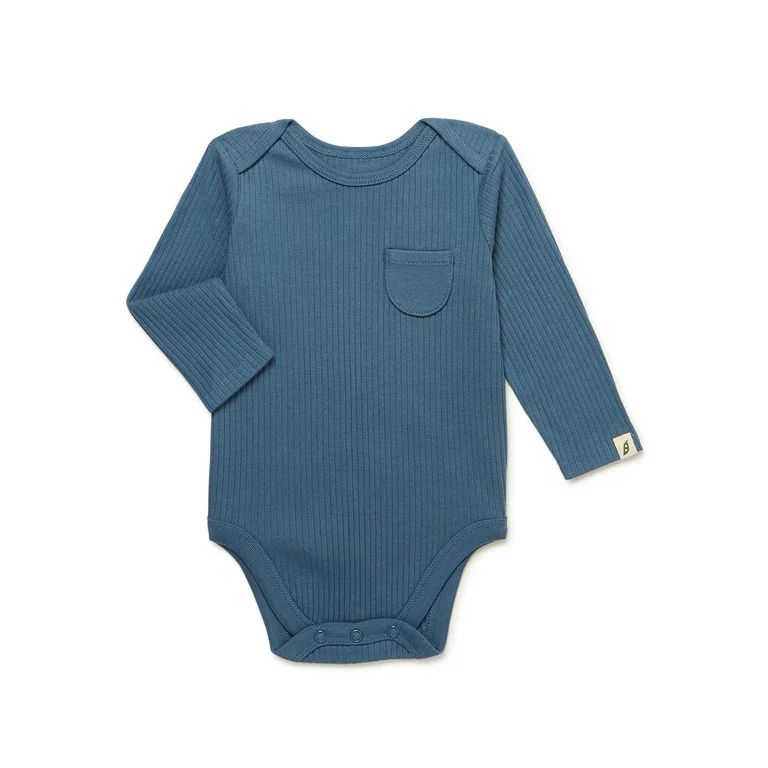 easy-peasy Baby Pocket Bodysuit with Long Sleeves, Sizes 0/3-24 Months | Walmart (US)